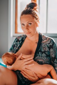 Picture of a mother breastfeeding.